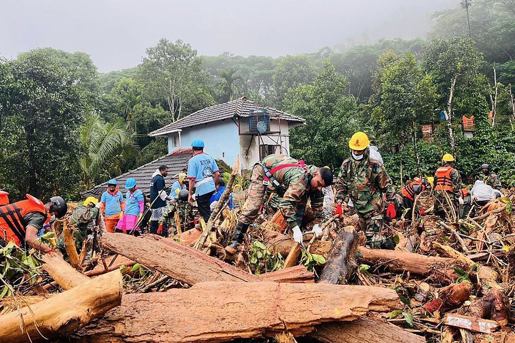 印度喀拉拉邦山体滑坡已致373人死亡