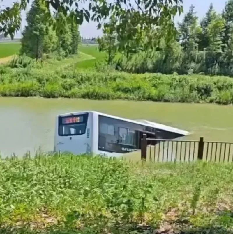 突发！上海崇明一公交车驶入河道，车上有乘客，司机经抢救无效死亡……警方通报→