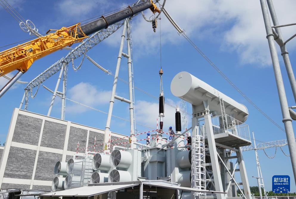 河北:雄安(北京西)1000千伏特高压变电站扩容工程施工正酣 河北:雄安(北京西)1000千伏特高压变电站扩容工程施工正酣