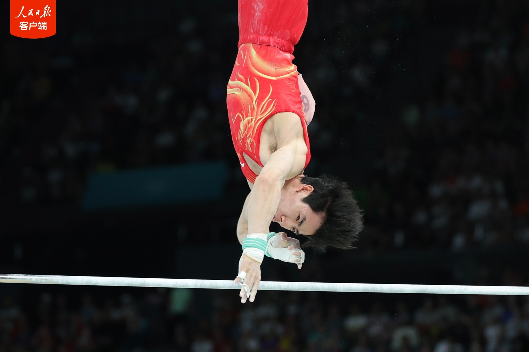 张博恒夺得体操男子单杠铜牌