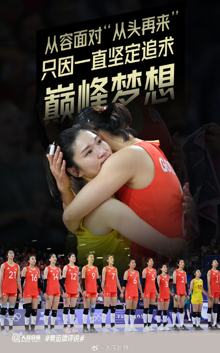 千言万语汇成一句话：中国女排我们爱你