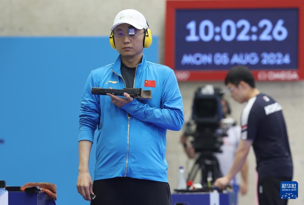 巴黎奥运会 | 射击——男子25米手枪速射：李越宏夺冠