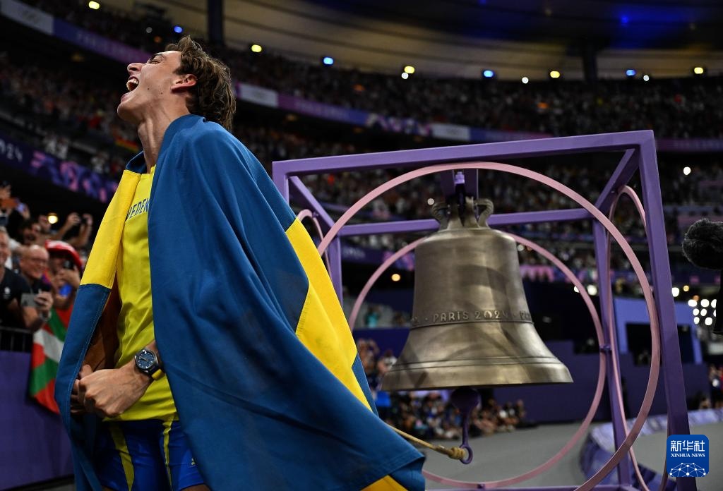 巴黎奥运会丨田径——男子撑杆跳高：杜普兰蒂斯破世界纪录夺冠