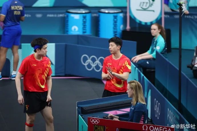 马龙巴黎首秀搭档王楚钦，国乒光速取胜进8强，3局仅丢12分！