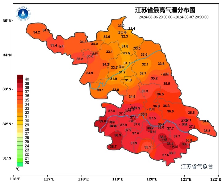 立秋未“入秋”！未来三天江苏高温持续，部分地区要防范雷阵雨天气