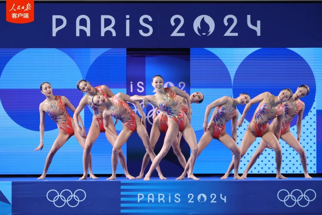 +3!中国花样游泳队参赛史上首夺奥运金牌! +3!中国花样游泳队参赛史上首夺奥运金牌!