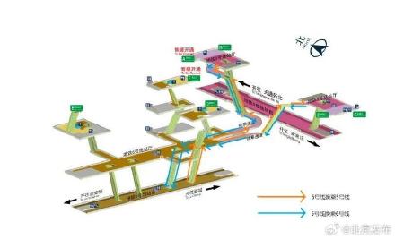 北京地铁东四站启用“双向”换乘