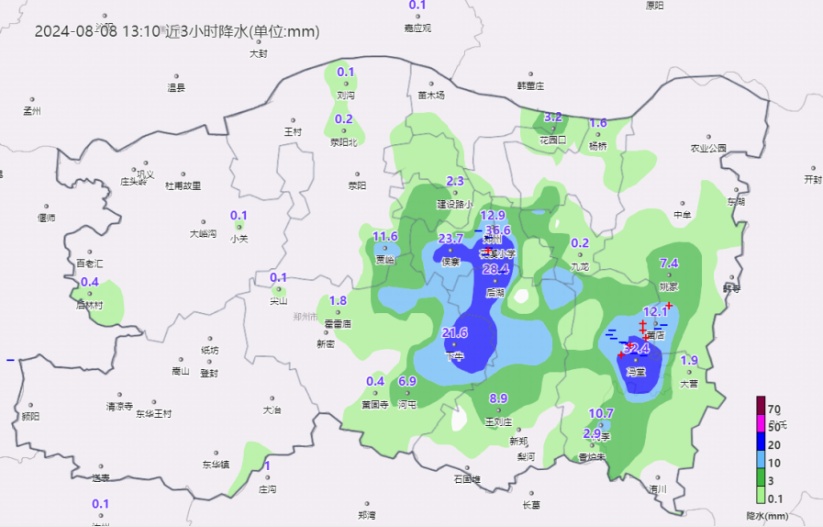 注意防范！未来3小时郑州仍有阵雨、雷阵雨