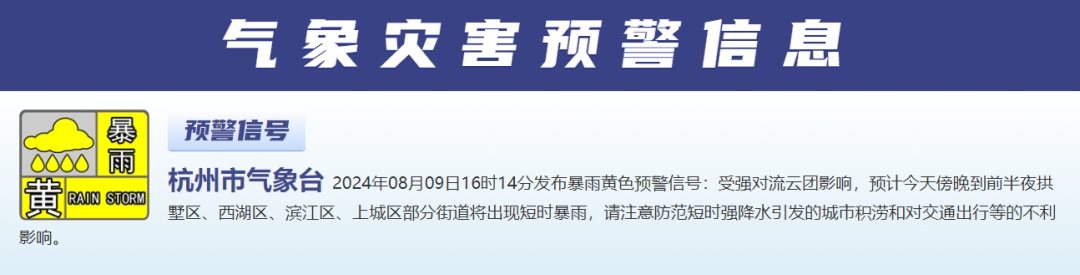 刚刚，杭州顶着太阳下暴雨！雷暴、9级雷雨大风来了，下班早点回家！