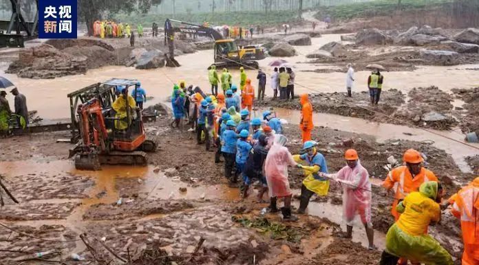 前期严重干旱再遇极端降水！印度山体滑坡已致358人死亡