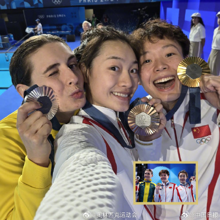 来自奥运领奖台的自拍上新！