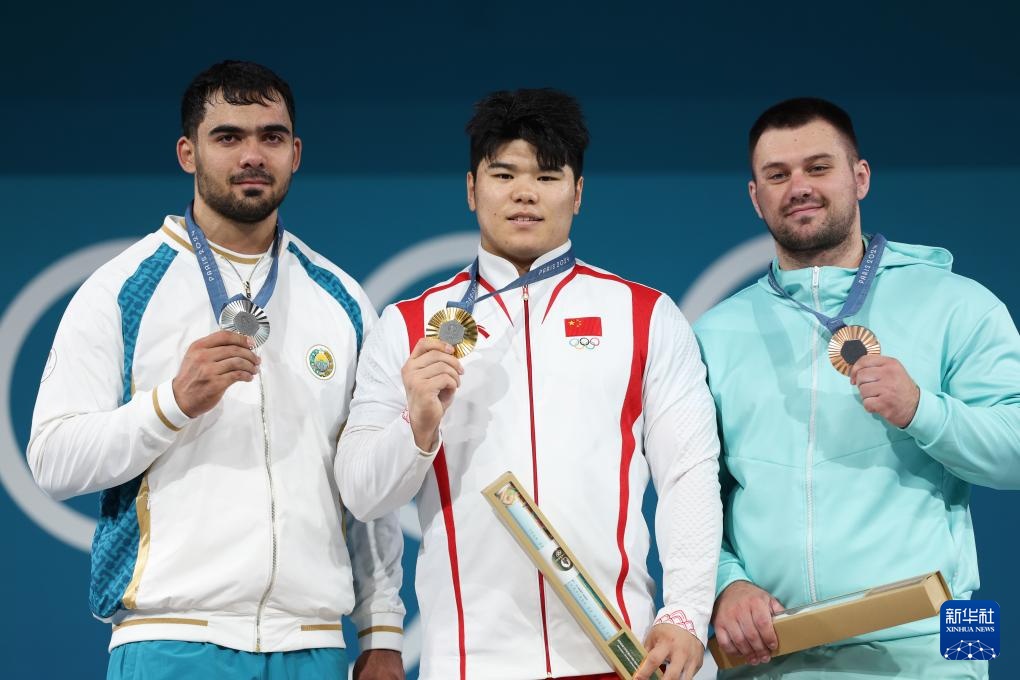 巴黎奥运会丨举重——男子102公斤级:中国选手刘焕华夺冠 巴黎奥运会丨举重——男子102公斤级:中国选手刘焕华夺冠