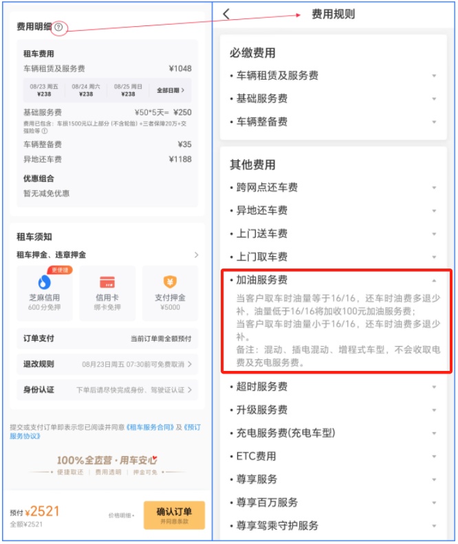 加满油还车被收上百元“加油服务费”？租车公司被指“宰客”
