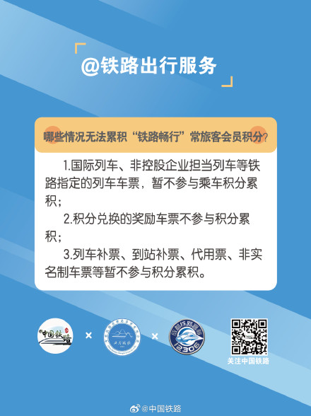 哪些情况无法累积“铁路畅行”常旅客会员积分？