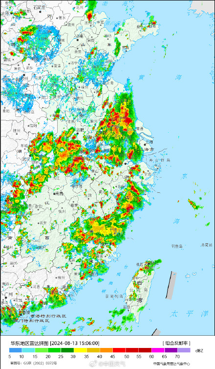 江浙沪等地强对流发展旺盛