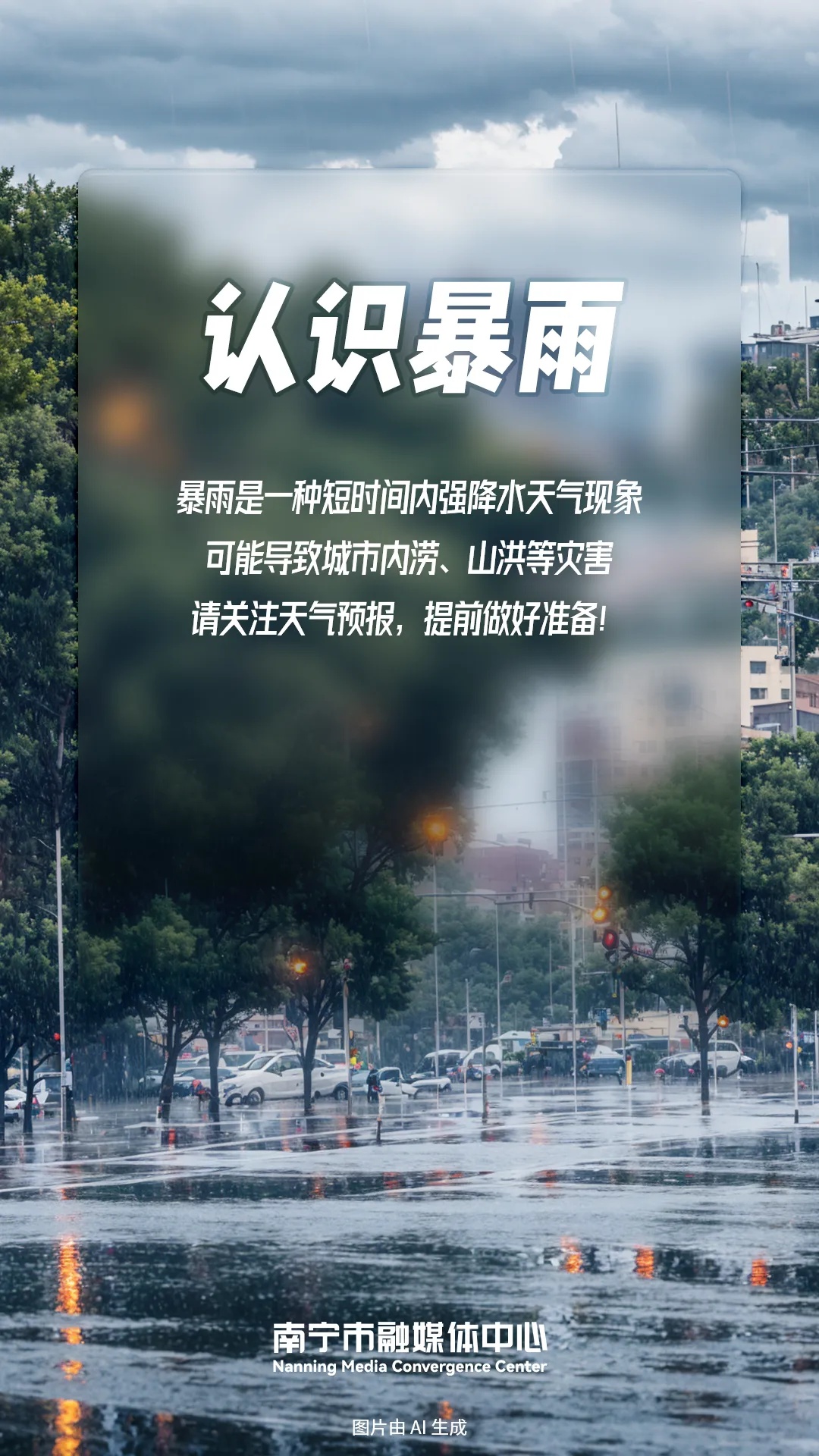 雷电+暴雨!南宁拉响暴雨红色预警,注意防范! 雷电+暴雨!南宁拉响暴雨红色预警,注意防范!