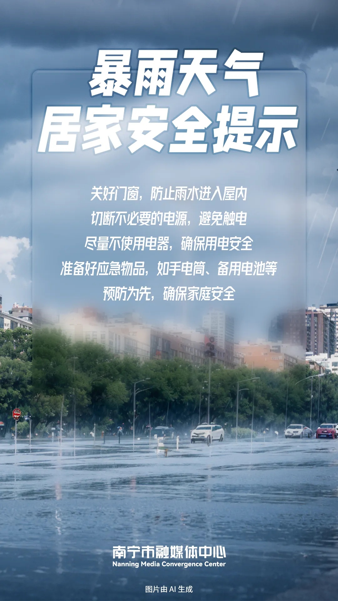 雷电+暴雨!南宁拉响暴雨红色预警,注意防范! 雷电+暴雨!南宁拉响暴雨红色预警,注意防范!