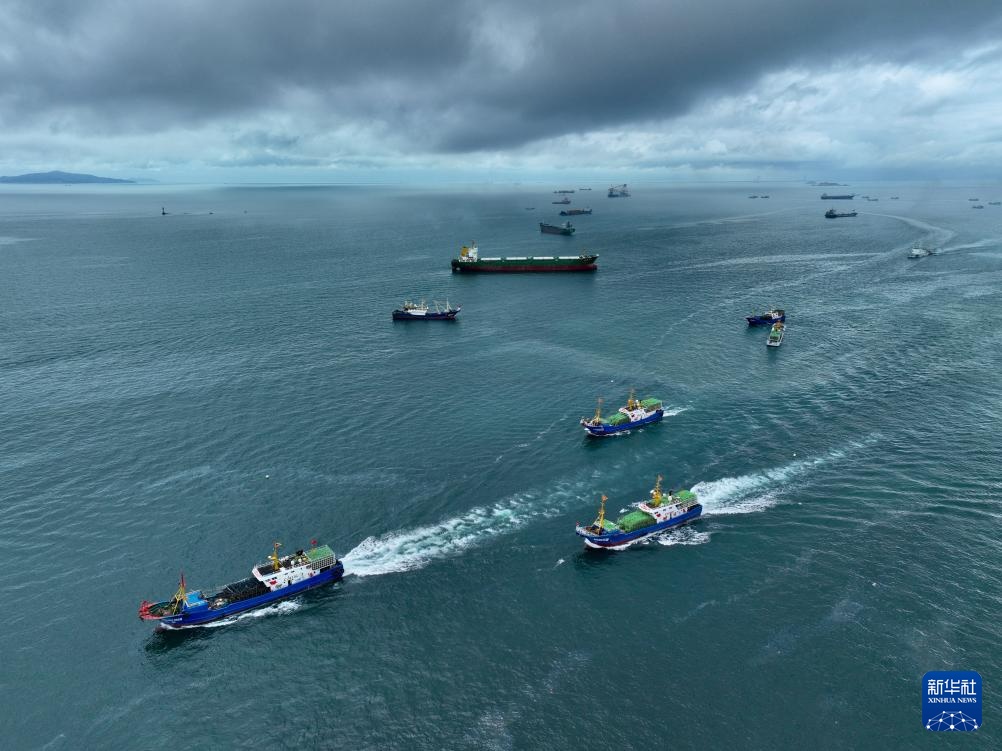 新华全媒+丨千帆竞发迎开渔 新华全媒+丨千帆竞发迎开渔