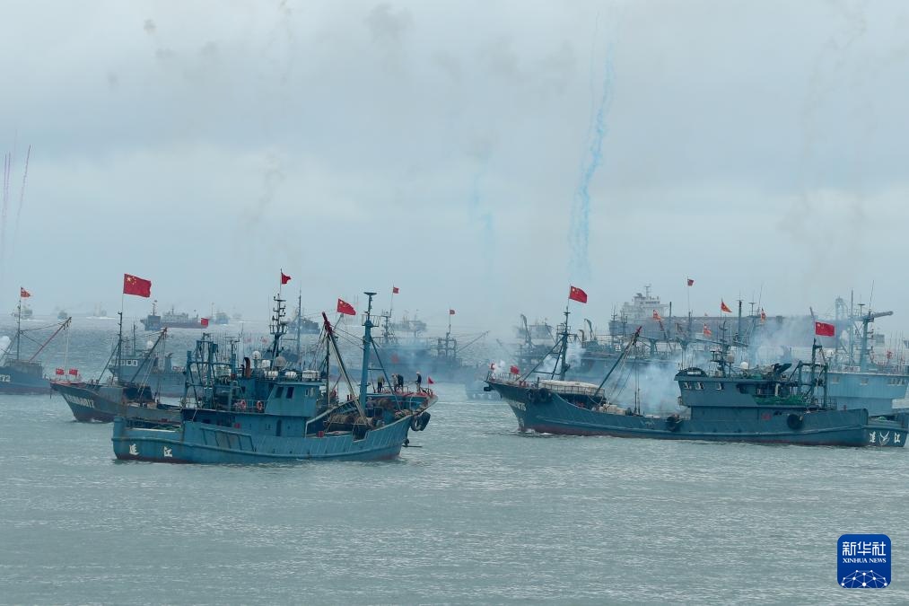 新华全媒+丨千帆竞发迎开渔 新华全媒+丨千帆竞发迎开渔