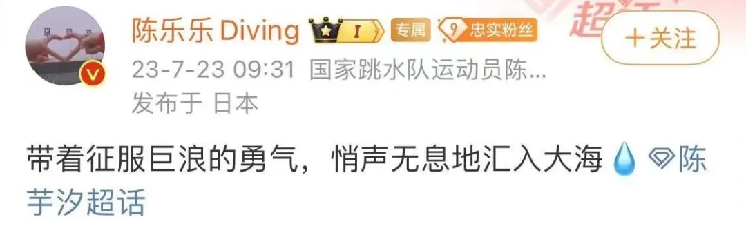 奥运会冠军陈芋汐上大学了