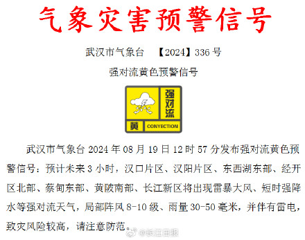 下暴雨了！武汉这些片区要注意