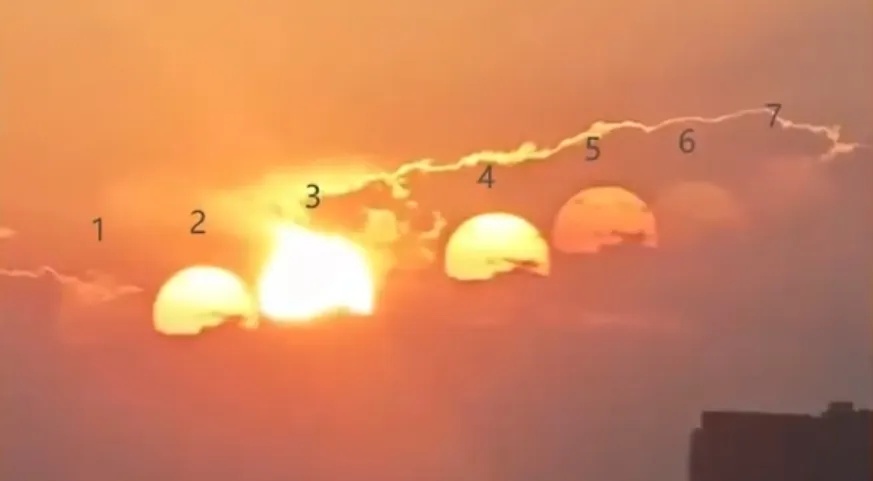 天空惊现7个太阳?网友在线喊话:后羿,你来活儿了! 天空惊现7个太阳?网友在线喊话:后羿,你来活儿了!