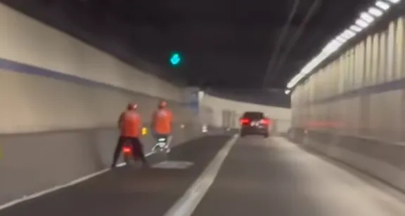 上海明确禁止，不少人却铤而走险！深夜隧道里龟速行驶，“我们也很无奈…”