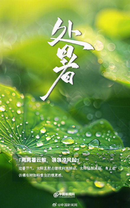 处暑时节跟夏天说再见