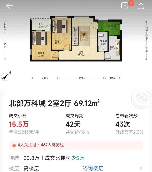 广东也有自己的“鹤岗”了？15.5万两房两厅，记者实探→