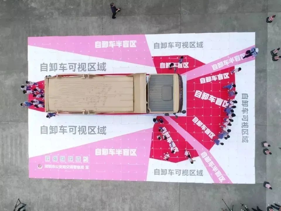 警惕大货车盲区！
