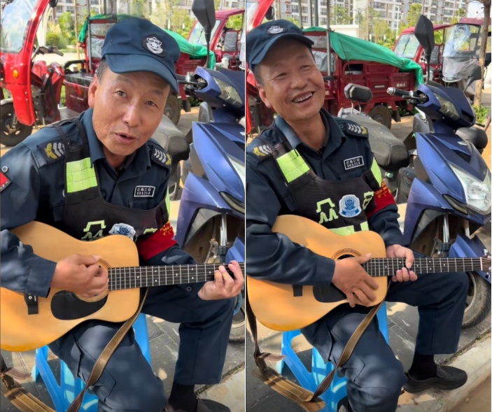 53岁组乐队!这位“摇滚保安大叔”火了 53岁组乐队!这位“摇滚保安大叔”火了