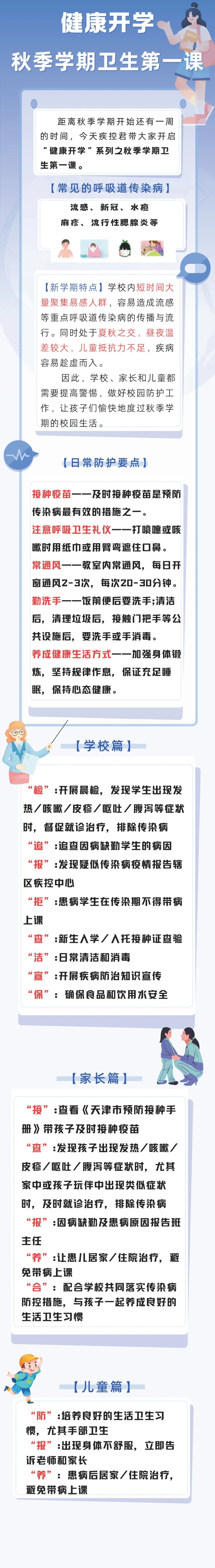 扩散 | 下周开学！天津疾控：这些孩子不要上课！