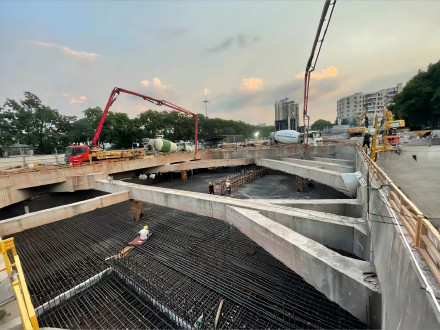 广州地铁二十二号线后通段车站全部封顶