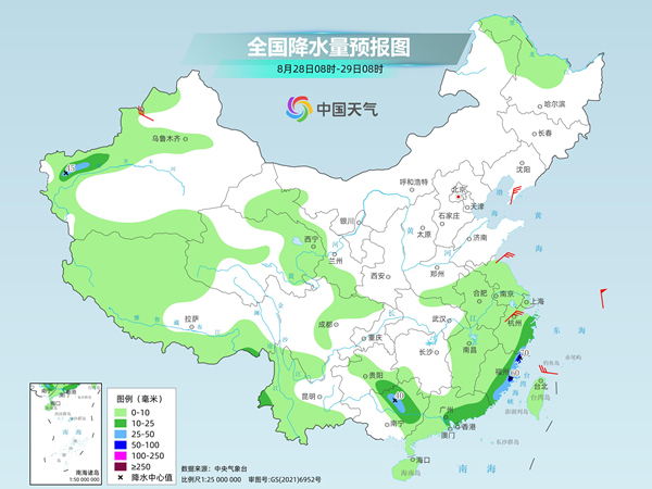 南方高温逐步缩减 江苏浙江等地有较强降雨