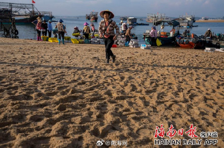 海南儋州海头镇开渔季，鱼满舱！