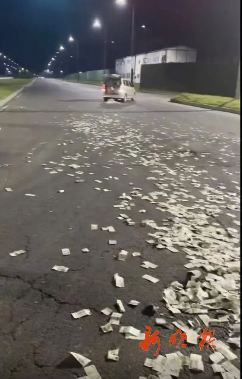 深夜突发！万元现金散落在哈尔滨街头