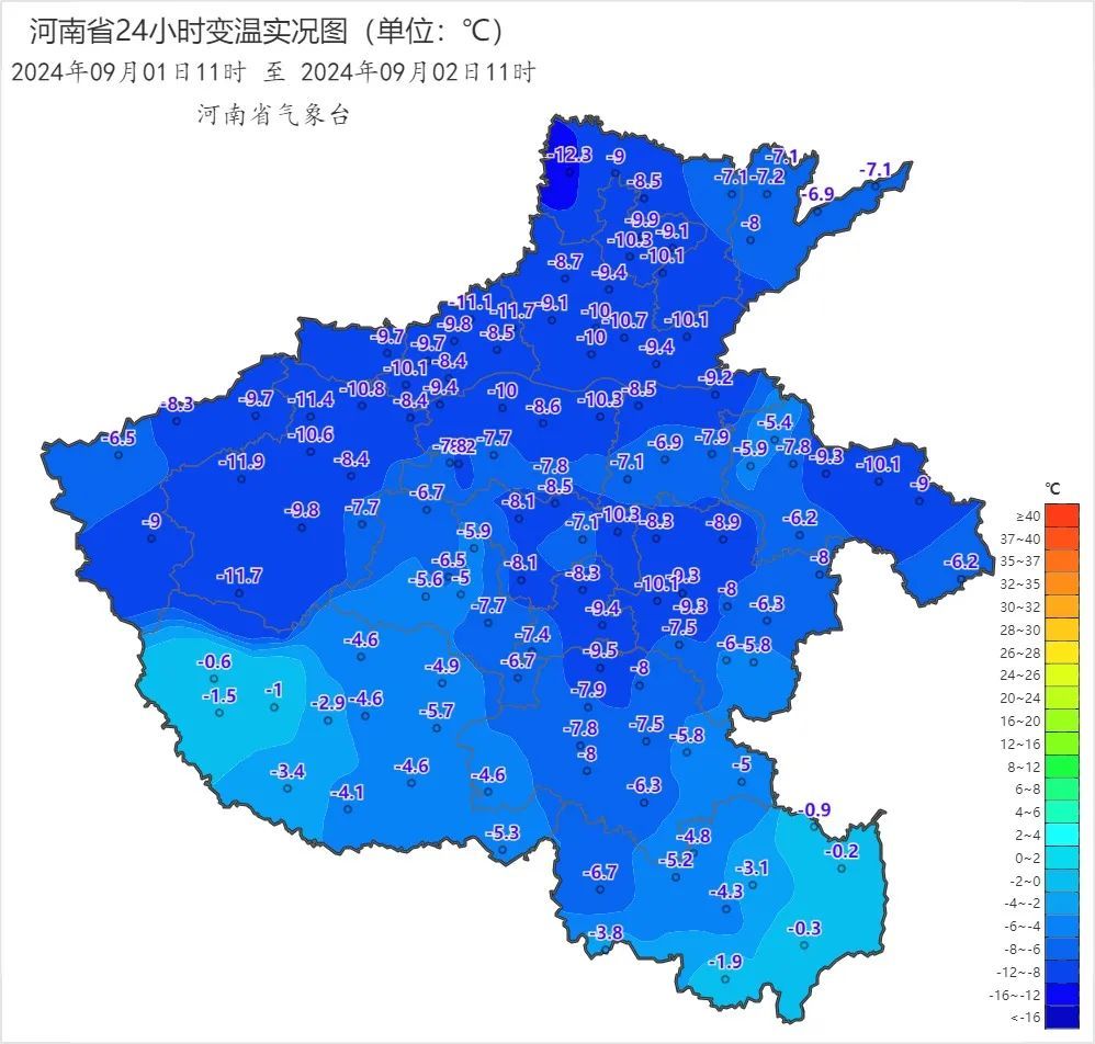 下降10℃！河南局部暴雨+雷暴大风