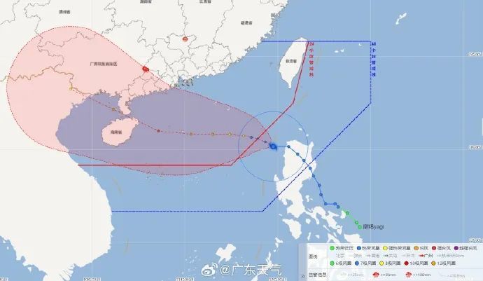 高温橙色预警信号生效！台风“摩羯”最新研判：确定将直接影响广东