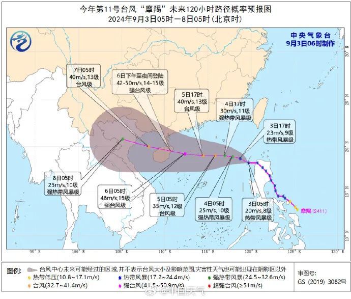 高温橙色预警信号生效！台风“摩羯”最新研判：确定将直接影响广东