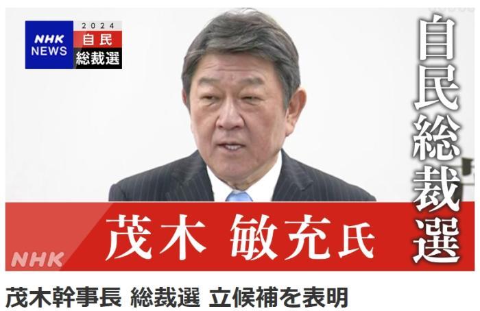 茂木敏充宣布参选自民党总裁 曾憧憬古墓考古