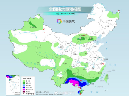 台风摩羯把降雨图变红了