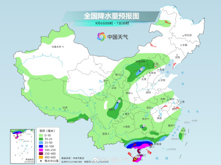 台风摩羯把降雨图变红了