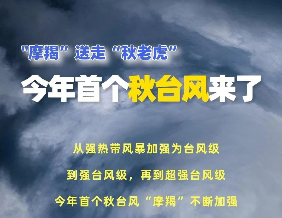 最高温断崖式下降，“摩羯”已成“风王”！登陆时间就在→