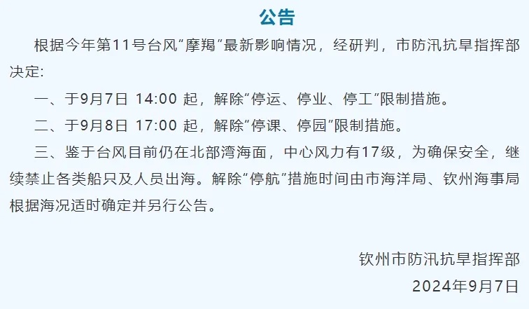 最新！广西这些地方防汛防台风响应降级