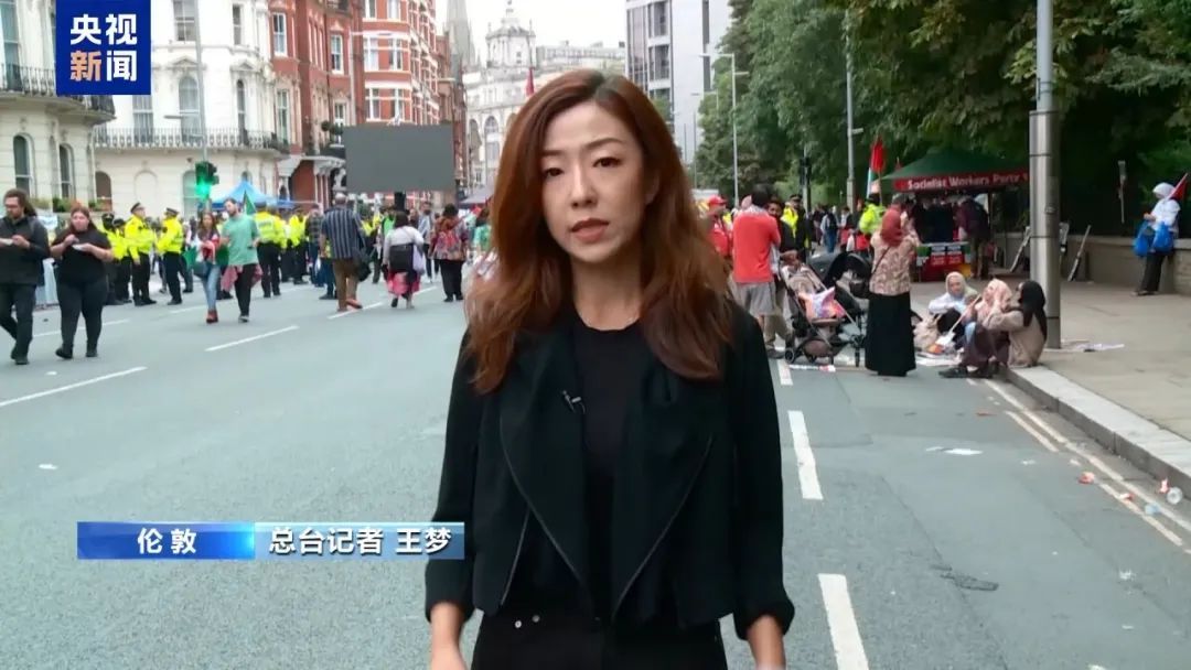 英国伦敦爆发示威游行