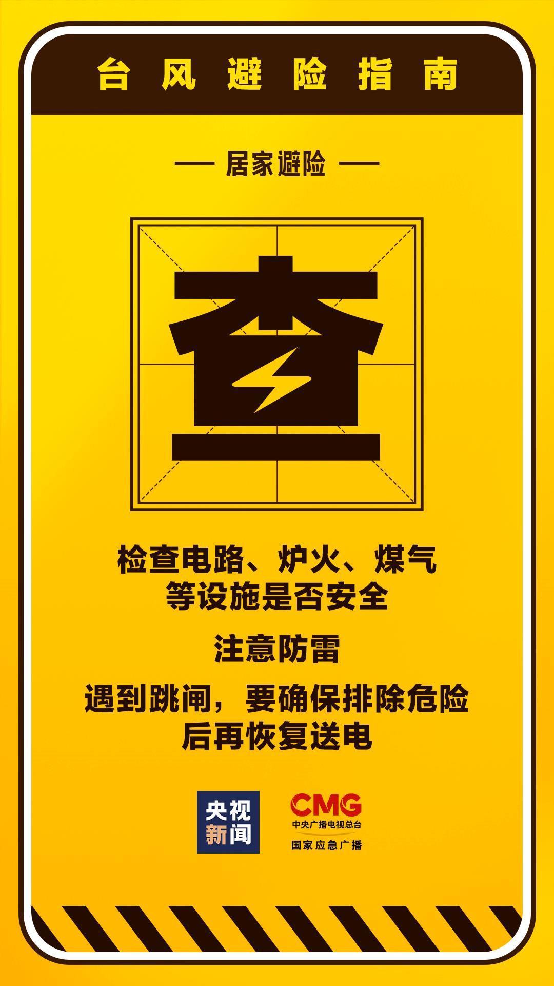 转存实用！9张台风天室内外避险指南请收好