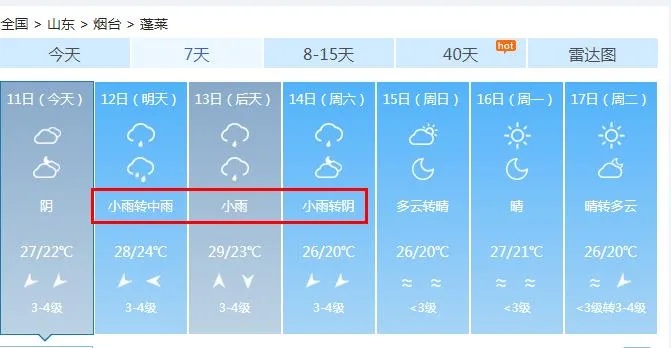 台风“贝碧嘉”生成！烟台大雨即将上线