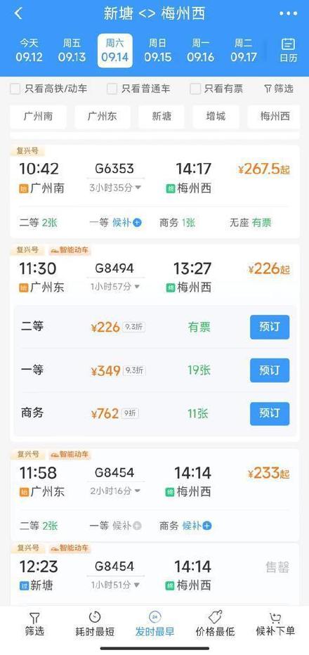 梅龙高铁多趟列车车票售罄 ！在售票均有折扣，最低不到50元