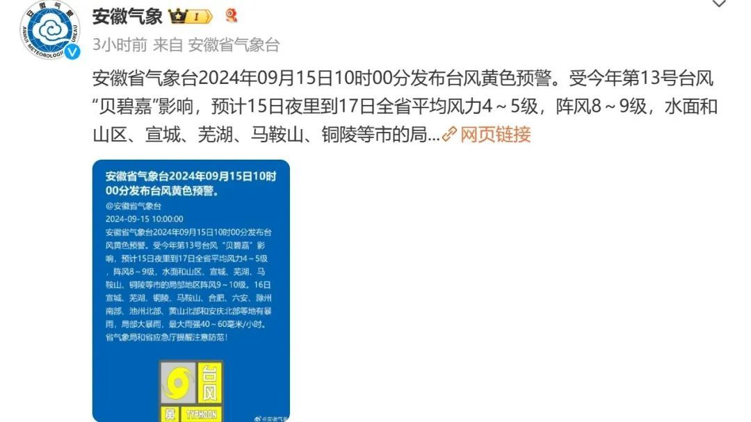合肥将猛降10℃！大雨暴雨抵达！多景区关闭