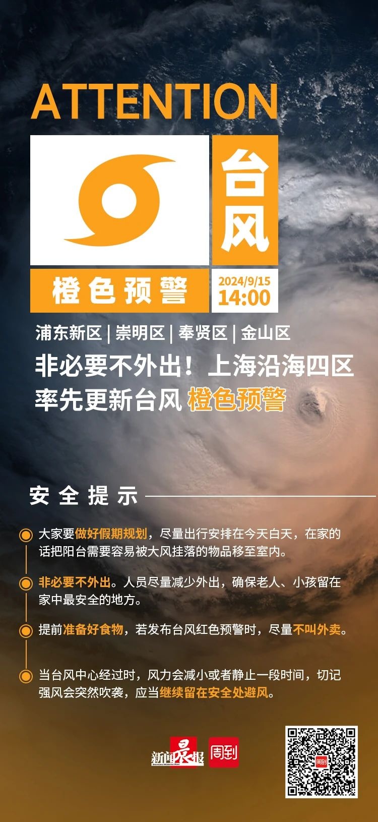 顶格打满！“贝碧嘉”开风眼了！或接近1949年以来登陆上海最强台风！